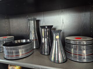 Bohemia Glass Czechoslovakia – Mid Century Modern Set – 6 Pieces – Vintage