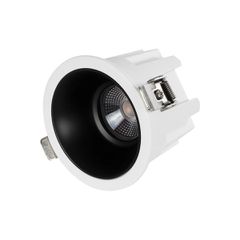 Χωνευτό Downlight Σποτ LED 12W 1320lm 45° AC 220-240V Αδιάβροχο IP65 Θερμό Λευκό 2700K - Bridgelux COB Chip & TÜV SÜD Driver - Λευκό & Μαύρο Ματ - Μ8 x Π8 x Υ7.5cm / Q7.5cm - 5 Χρόνια Εγγύηση