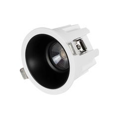 Χωνευτό Downlight Σποτ LED 12W 1380lm 45° AC 220-240V Αδιάβροχο IP65 Φυσικό Λευκό 4500K - Bridgelux COB Chip & TÜV SÜD Driver - Λευκό & Μαύρο Ματ - Μ8 x Π8 x Υ7.5cm / Q7.5cm - 5 Χρόνια Εγγύηση