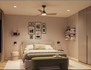 Olas Fan ceiling 42’ 30W+24W WH-thumb-1