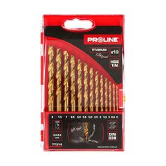 Σετ 13 Τρυπάνια Μετάλλου Proline HSS-TiN DIN 338 Schleif 77314 2.0-8.0 mm