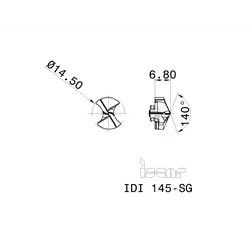 ISCAR IDI 145-SG IC908 - Φρεζοκεφαλή