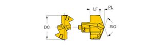 ISCAR ‎ICP 110 IC908 - Φρεζοκεφαλή