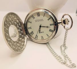 STEVEL ρολόι τσέπης Quartz με καπάκι & Αλυσίδα A9526 ΤΙΜΗ 55 ΕΥΡΩ