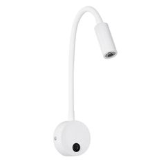 GLOBOSTAR® GOOSE 61688 Μοντέρνο Φωτιστικό Τοίχου - Απλίκα Ξενοδοχείου Reading Light LED 3W 300lm 36° AC 220-240V IP20 Θερμό Λευκό 2700K - CREE XPE Chip & TÜV SÜD Driver - Λευκό Ματ - Μ6.5 x Π15 x Υ24.