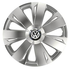 Τάσια Τροχών Αυτοκινήτου Versaco Energy RC Ασημί 13" με σήμα 3d μεταλλικό VW 4 Τεμάχια