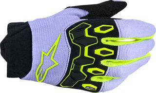 Γάντια Μηχανής Παιδικά  ALPINESTARS  Youth Full Bore V2 Gloves Μωβ-Κίτρινο-Μαύρο
