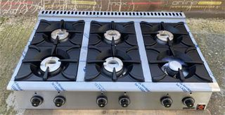 Εστία Αερίου Επιτραπέζια Με 6 Καυστήρες 120x75x34Cm SER GAS - Καινούργια.