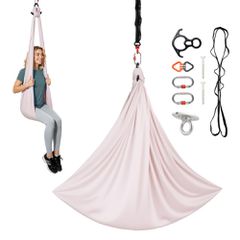 Αιώρα VEVOR Aerial Yoga, 136,07 kg Load Aerial Silk, Κούνια Γιόγκα με Ύφασμα από Νάιλον, Τσάντα με Φερμουάρ PE για Αλληλεπίδραση Γονέα-Παιδιού, Ενδυνάμωση Μυών & Βελτίωση Πρακτικής, Συνδυασμός Αιώρας