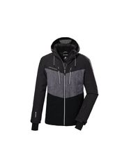 Killtec KSW 45 Men's ZipUp Ski Jacket with Detachable Hood GrayBlack 38699238