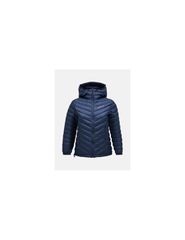 Peak Performance W Frost Down Hood Jacket Navy Blue