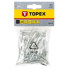 Πριτσίνια Αλουμινίου Topex M4.8x10mm 50τμχ