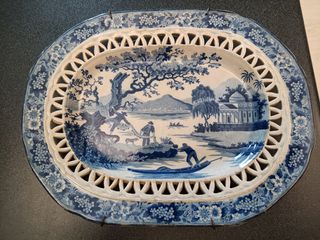 αγγλικό βικτοριανό πιάτο αντίκα 1850-1875