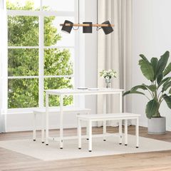 παγκάκι Λευκό 80 x 35 x 45 cm Στερεά ξυλεία πεύκου 892772