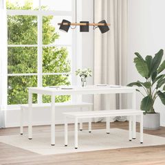 παγκάκι Λευκό 110 x 35 x 45 cm Στερεά ξυλεία πεύκου 892774