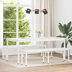 παγκάκι Λευκό 160 x 35 x 45 cm Στερεά ξυλεία πεύκου 892776