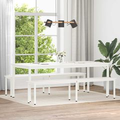 παγκάκι Λευκό 200 x 35 x 45 εκ Στερεά ξυλεία πεύκου 892778
