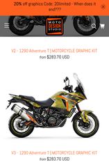 Full body sticker για  KTM 1290 super adventure T από την εταιρεία moto design studio usa