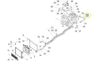 Κολάρο Νερού Piaggio Quargo Diesel 750CC 2004-2006 ZAPP10000 614848