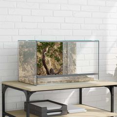 Terrarium με αποθήκευση Διαφανές 50 x 30 x 30 εκ. Γυαλί 42020390
