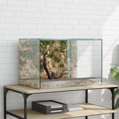Terrarium με αποθήκευση Διαφανές 60 x 40 x 40 εκ. Γυαλί 42020391