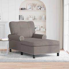 Χαλάρωση με μαξιλάρι Taupe 91 x 157 x 91 εκ. ύφασμα 42022935