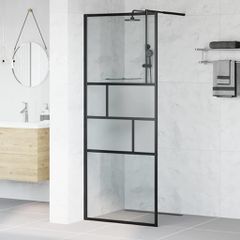 Τοίχος Ντους Walk-in Μαύρο 80 x 195 x 0.5 εκ. 42025247