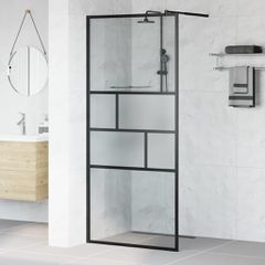 Τοίχος Ντους Walk-in Μαύρο 90 x 195 x 0,5 εκ. 42025248