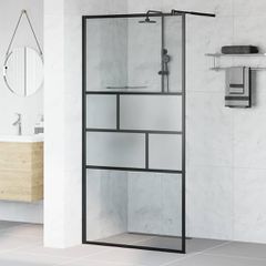 Τοίχος Ντους Walk-in Μαύρο 100 x 195 x 0,5 εκ. 42025249