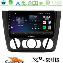 Cadence X2 Series 8Core Android14 6+128GB BMW 1Series E81/E82/E87/E88 (MANUAL A/C) Navigation Multimedia Tablet 9"
