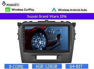 9" Οθόνη Android 13 για Suzuki Grand Vitara (2016-2024) | 8-πύρηνος | 6GB/128GB | Ασύρματο CarPlay & Android Auto | GPS | WiFi | FM RDS | DSP | BT 5.0