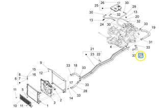 Κολάρο Νερό Piaggio Quargo Diesel 750CC 2004-2006 ZAPP10000 613818