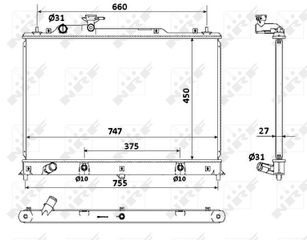 Ψυγείο νερού/εξαρτήματα MAZDA CX-7 2.2D/2.3 06.06-12.14