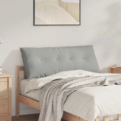 Μαξιλάρι Πλάτης Ανοιχτό γκρι 120 x 50 cm Ύφασμα Μικροΐνας 42014817