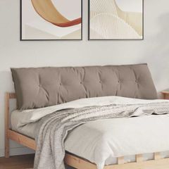 Μαξιλάρι Πλάτης Taupe 180 x 50 εκ. Ύφασμα Μικροΐνας 42014945
