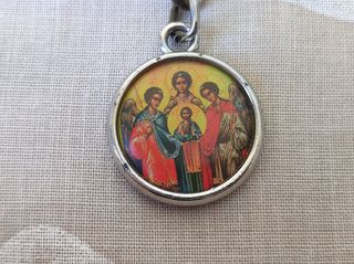 Μπρελόκ μεταλλικό παλιό (1) με διαφορετικές τις δύο όψεις, από το ΕΚΚΛΗΣΙΑΣΤΙΚΌ ΓΥΜΝΑΣΙΟ ΛΥΚΕΙΟ ΞΑΝΘΗΣ.