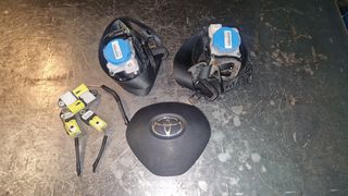 AIRBAG ΚΟΜΠΛΕ ΣΕΤ TOYOTA AYGO 14-21 ΜΑΖΙ ΜΕ ΚΟΥΡΤΙΝΕΣ