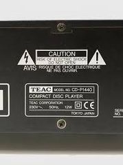 CD PLAYER   TEAC   CD - P 1440-thumb-15