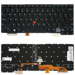 Πληκτρολόγιο - Laptop Keyboard για Lenovo X1 Carbon 12th Gen 5M11N61189 5M11N61115 5M11N61175 5M11N61101 5M11N61136 5M11N61093 5M11N61165 5M11N61091 5M11N61203 5M11N61080 US No Frame Backlight Pointer