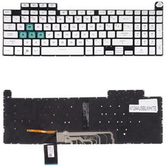 Πληκτρολόγιο - Laptop Keyboard για Asus A15 FX507Z FX507R FA707RM FX707ZE 90NR0951-R31US1 90NR0951-R31SP1 90NR0951-R31US0 90NR0952-R31US0 90NR0951-R31UI1 US No Frame Backlight White ( Κωδ.41244USBLWHI