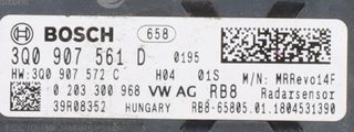 2018 VOLKSWAGEN PASSAT B8 FRONT DISTRONIC RADAR SENSOR 3Q0 907 561 D