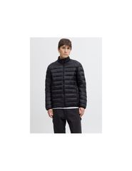 JackJones men's down jacket JJEBRADLEY LIGHT PUFFER COLLAR NOOS 12280971 BLACK