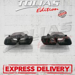 MERCEDES E CLASS  W1K213 20-23 SEDAN EXCHAUST TIPS BLACK Type 63S AMG / ΤΕΛΙΚΑ ΕΞΑΤΜΙΣΕΩΝ