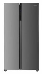 Heinner HSBS-HM442NFINVXD Ψυγείο Ντουλάπα 442lt NoFrost Υ177xΠ91xΒ59εκ. Inox
