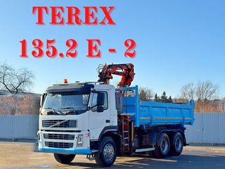 Ανατροπή + Γερανός Volvo 2006 FM 380 * ATLAS TEREX 135.2ME - A2 * 6x4