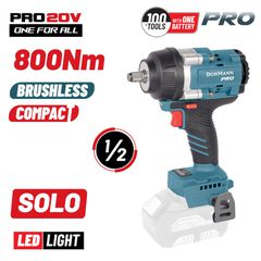 BBP5385 Μπουλονόκλειδο Mπαταρίας 1/2" 20V (Solo) - SOLO - BORMANN PRO (#082187)