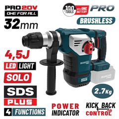 BBP5335 Πνευματικό Σκαπτικό Μπαταρίας SDS-PLUS 4.5J 20V (Solo) - SOLO - BORMANN PRO (#083474)