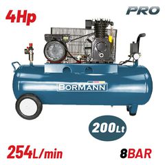 BAT5018 Αεροσυμπιεστής Ιμάντα 4Hp 200Lt - ΙΜΑΝΤΑ - BORMANN (#082958)