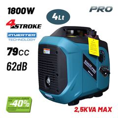 BGB2005 Γεννήτρια Βενζίνης Inverter 1800W - ΓΕΝΝΗΤΡΙΕΣ INVERTER - BORMANN PRO (#082088)