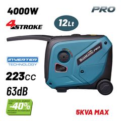 BGB2040 Γεννήτρια Βενζίνης Inverter 3500W - ΓΕΝΝΗΤΡΙΕΣ INVERTER - BORMANN PRO (#082095)